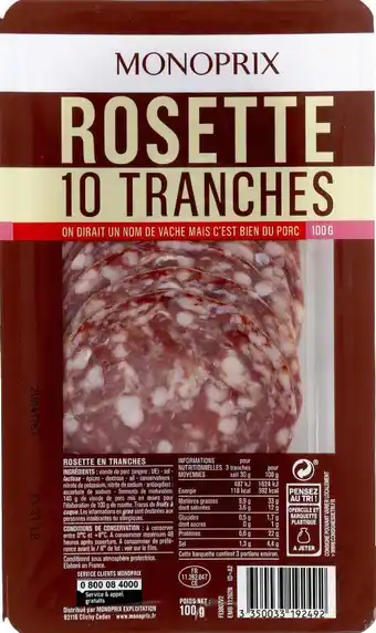 Rosette monoprix