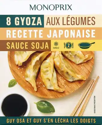 Monoprix Gyoza aux légumes surgelés monoprix sauce soja offre