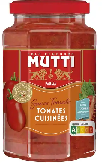 Super U Sauce tomates cuisinees mutti offre