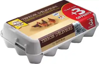 Super U Oeufs calibres moyens l'oeuf de nos villages offre