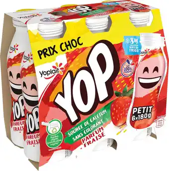 Super U Yaourt a boire aromatise p'tit yop yoplait offre