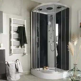 Brico Dépôt Goodhome cabine de douche hydromassante onega 90 x 90 offre