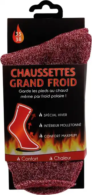 Super U Chaussettes chaudes adulte ou enfant offre