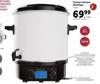Lidl Cuiseur a bocaux électrique offre