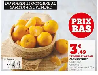 Super U CLEMENTINE offre
