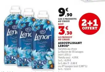 Super U ASSOUPLISSANT LENOR* offre