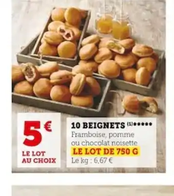 Super U 10 BEIGNETS offre