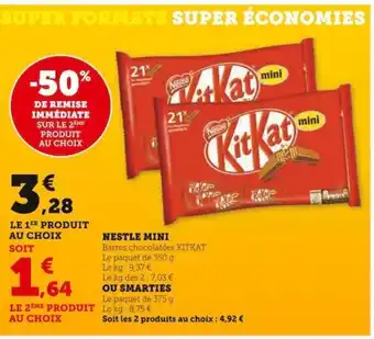 Super U NESTLE MINI offre