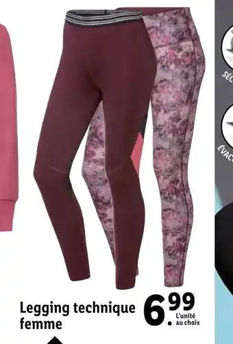 Lidl Legging technique femme offre