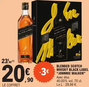 E.Leclerc BLENDED SCOTCH WHISKY BLACK LABEL "JOHNNIE WALKER" offre