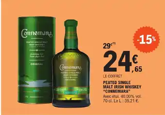 E.Leclerc PEATED SINGLE MALT IRISH WHISKEY "CONNEMARA" offre