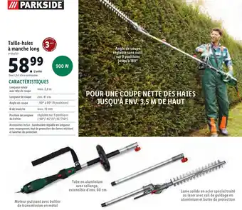 Lidl Taille-Haies a Manche long offre