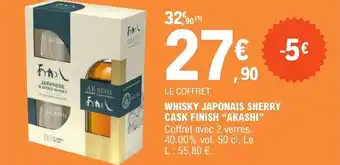 E.Leclerc WHISKY JAPONAIS SHERRY CASK FINISH "AKASHI" offre