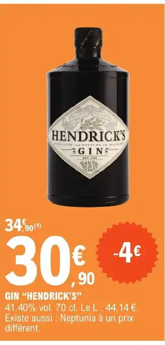 E.Leclerc GIN "HENDRICK'S" offre