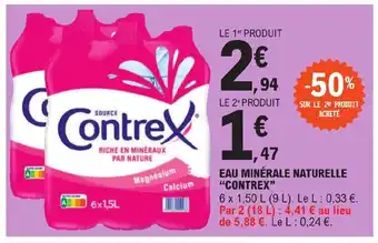 E.Leclerc EAU MINÉRALE NATURELLE "CONTREX" offre
