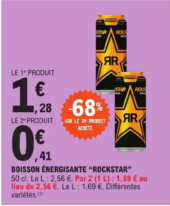 BOISSON ÉNERGISANTE "ROCKSTAR"
