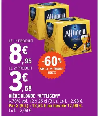 E.Leclerc BIÈRE BLONDE "AFFLIGEM" offre