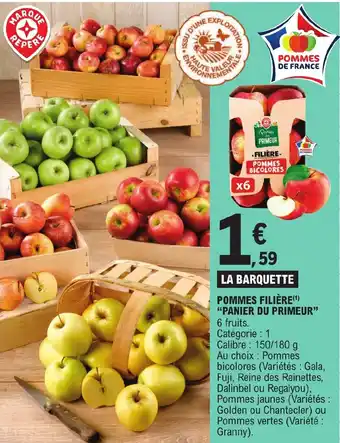 E.Leclerc POMMES FILIÈRE(¹) "PANIER DU PRIMEUR" offre