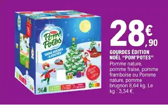 E.Leclerc GOURDES ÉDITION NOËL "POM'POTES" offre