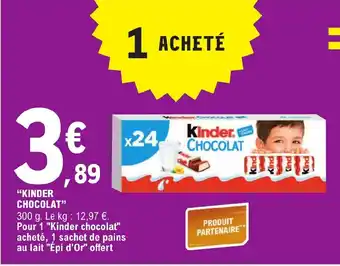 E.Leclerc "KINDER CHOCOLAT" offre