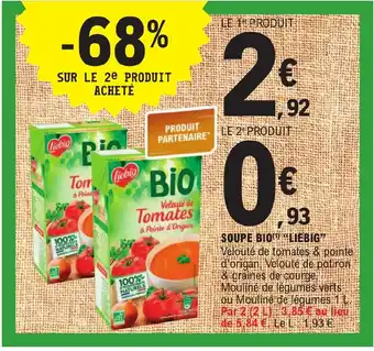 E.Leclerc SOUPE BIO LIEBIG" offre