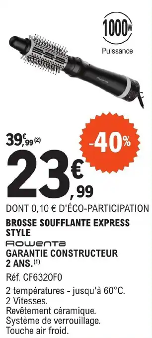 E.Leclerc BROSSE SOUFFLANTE EXPRESS STYLE offre