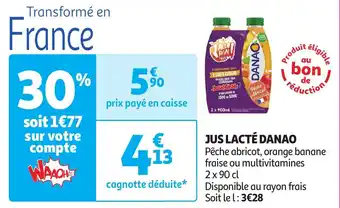 Auchan JUS LACTÉ DANAO offre