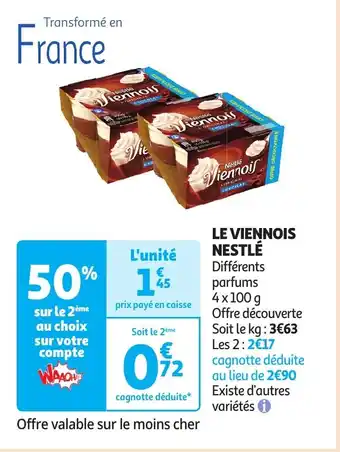 Auchan LE VIENNOIS NESTLÉ offre