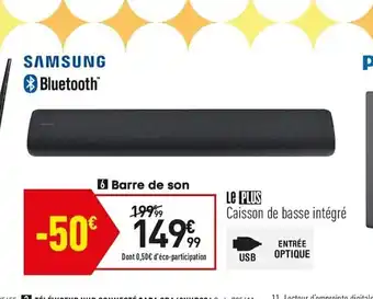 Conforama Caisson de Basse intégré offre
