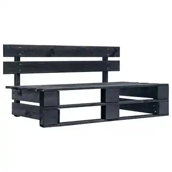 Bricorama Vidaxl canapé palette de jardin avec coussins gris bois de pin offre
