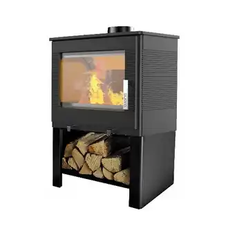 Bricorama Poêle à bois fonte étanche 8.7kw, odélya bûcher, noir - fr9016150b offre