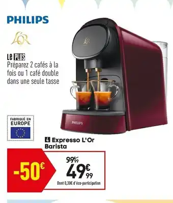Conforama Expresso L'or barista offre
