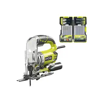 Bricorama Pack ryobi scie sauteuse pendulaire rjs1050-ka5 - 680 w - 105mm - coffret de 20 lames - bois - métal - 75-100mm - rak20jb offre