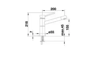 Bricorama Mitigeur évier sans douchette blanc/chromé - 515317 offre