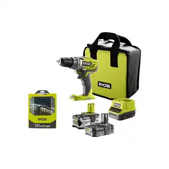 Bricorama Pack ryobi perceuse-visseuse r18dd3-2415bs - 18v oneplus - 2 batteries 4,0 ah - 1,5ah - chargeur - coffret 69 accessoires per offre