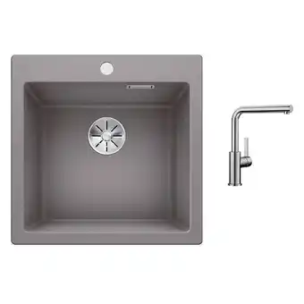 Bricorama Pack évier silgranit + mitigeur gris - 525603 offre