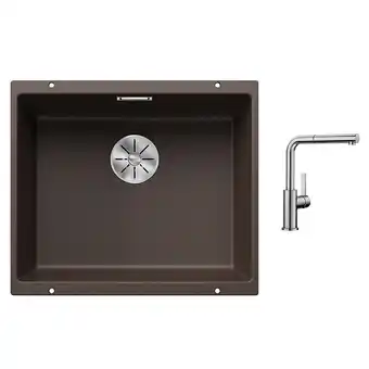 Bricorama Pack évier silgranit + mitigeur marron - 525754 offre