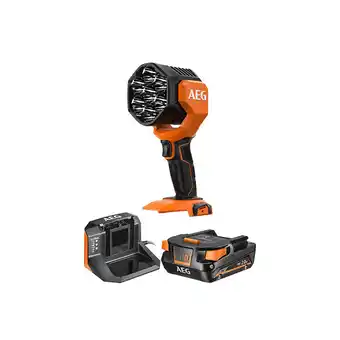 Bricorama Pack aeg lampe torche - btl18c2-0 - 18v - 3200 lumens - 1 batterie 2.0ah - 1 chargeur - setl1820s offre
