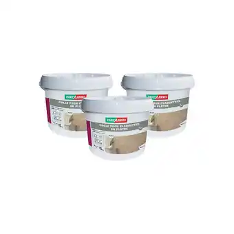 Bricorama Lot de 3 colles pour plaquettes en plâtre parexlanko - blanc - 15 kg - 03269 offre