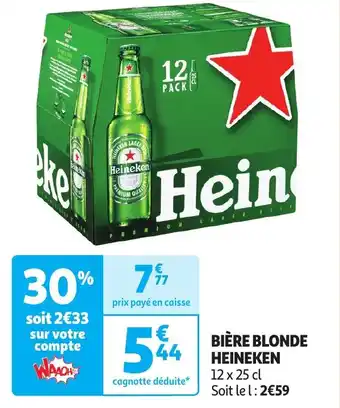 Auchan BIÈRE BLONDE HEINEKEN offre