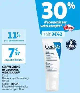 CERAVE CRÈME HYDRATANTE VISAGE JOUR