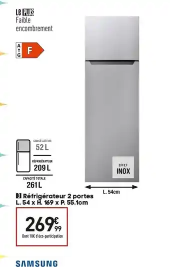 Conforama Réfrigeareteur 2 portes offre