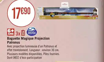 Géant Casino Baguette Magique Projection Patronus offre