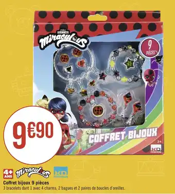 Géant Casino Coffret bijoux 9 pièces offre