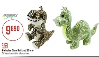 Géant Casino Peluche Dino Brillant 20 cm offre