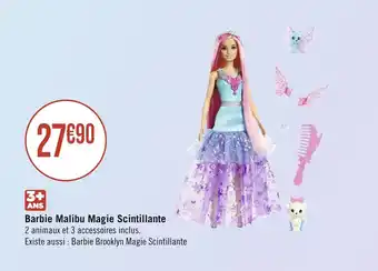 Géant Casino Barbie Malibu Magie Scintillante offre