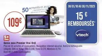 Géant Casino Genio mon Premier Vrai Ordi offre