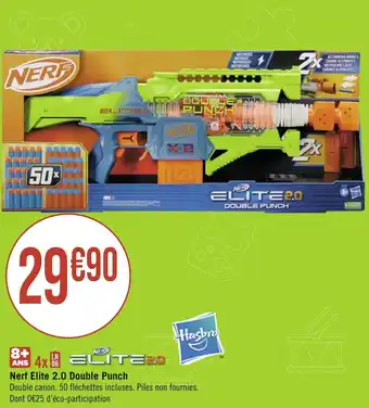 Géant Casino Nerf Elite 2.0 Double Punch offre