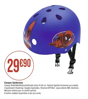 Géant Casino Casque Spiderman offre