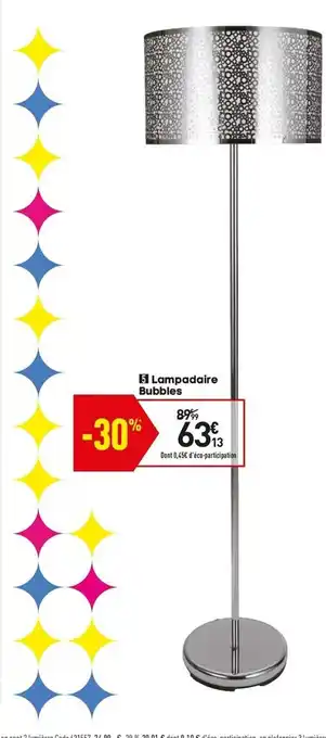 Conforama Lampadaire Bubbles offre